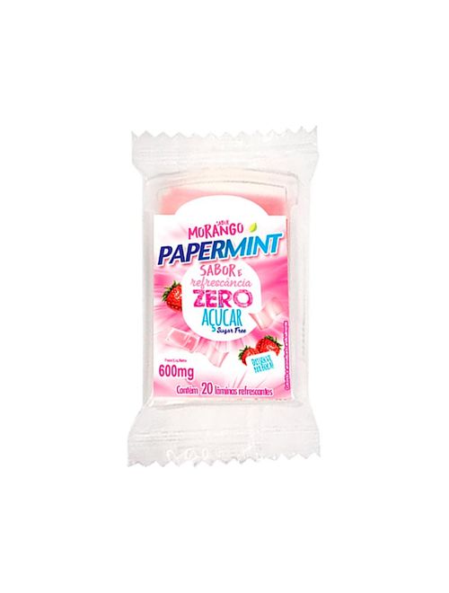 Lâmina Refrescante Papermint Morango c/24 - Danilla