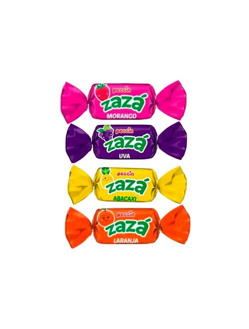 Bala Mastigável Zazá Sortida 400g - Peccin