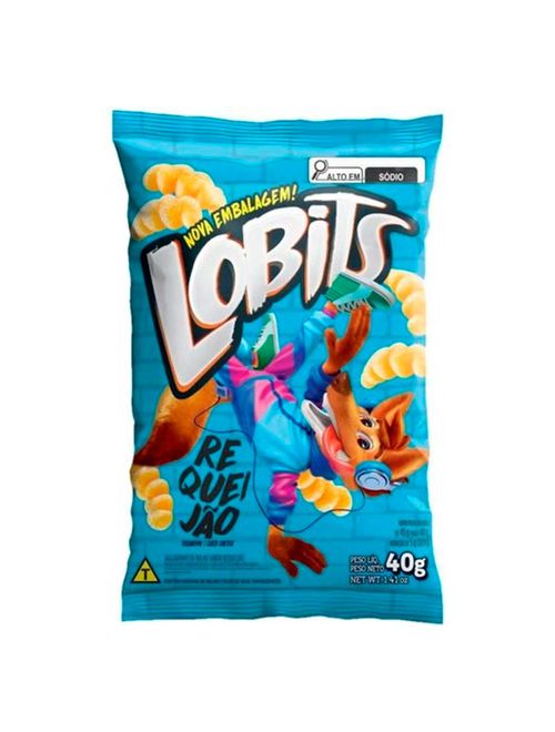 Salgadinho Lobits Requeijão 40g c/10 - Milho de Ouro