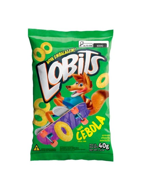 Salgadinho Lobits Cebola 40g c/10 - Milho de Ouro