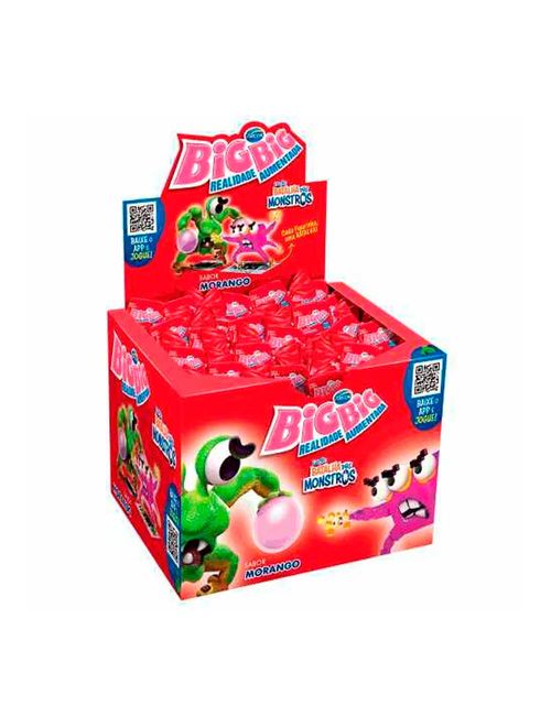 Chiclete Morango Realidade Aumentada 315g - Big Big
