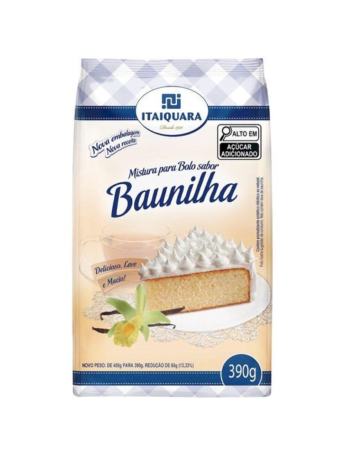 Mistura de Bolo Sabor Baunilha 390g - Itaiquara