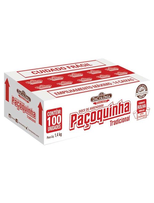 Paçoquinha Rolha Embalada c/100 - DaColônia