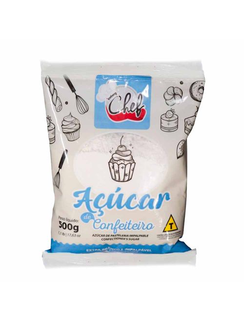 Açúcar de Confeiteiro 500g - Chef Iceberg