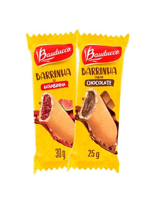 Kit 1 Barrinha Goiabinha c/20 + 1 Barrinha Chocolate c/20 - Bauducco