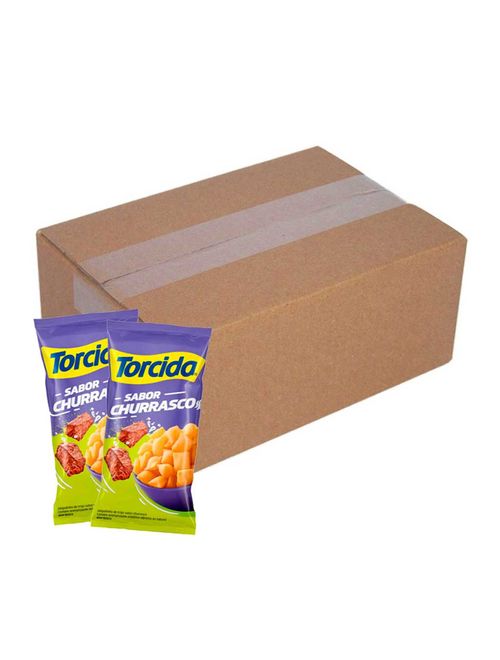 Kit 24 Salgadinhos Torcida Churrasco 60g - Lucky