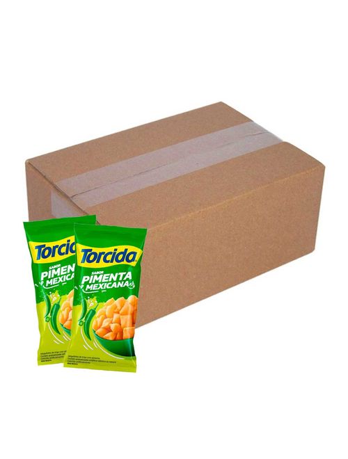 Kit 24 Salgadinhos Torcida Pimenta Mexicana 60g - Lucky