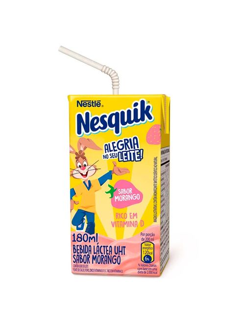 Bebida Láctea Morango Nesquik 180ml - Nestlé