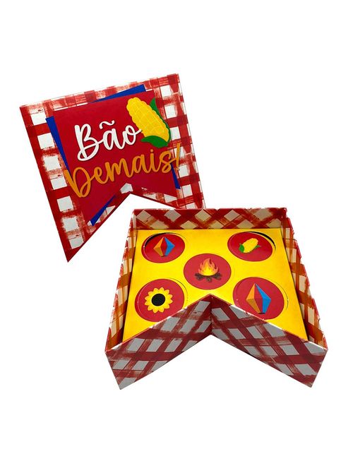 Festa Junina Arraiá Caixa Bandeirinha para 5 Doces - Cromus