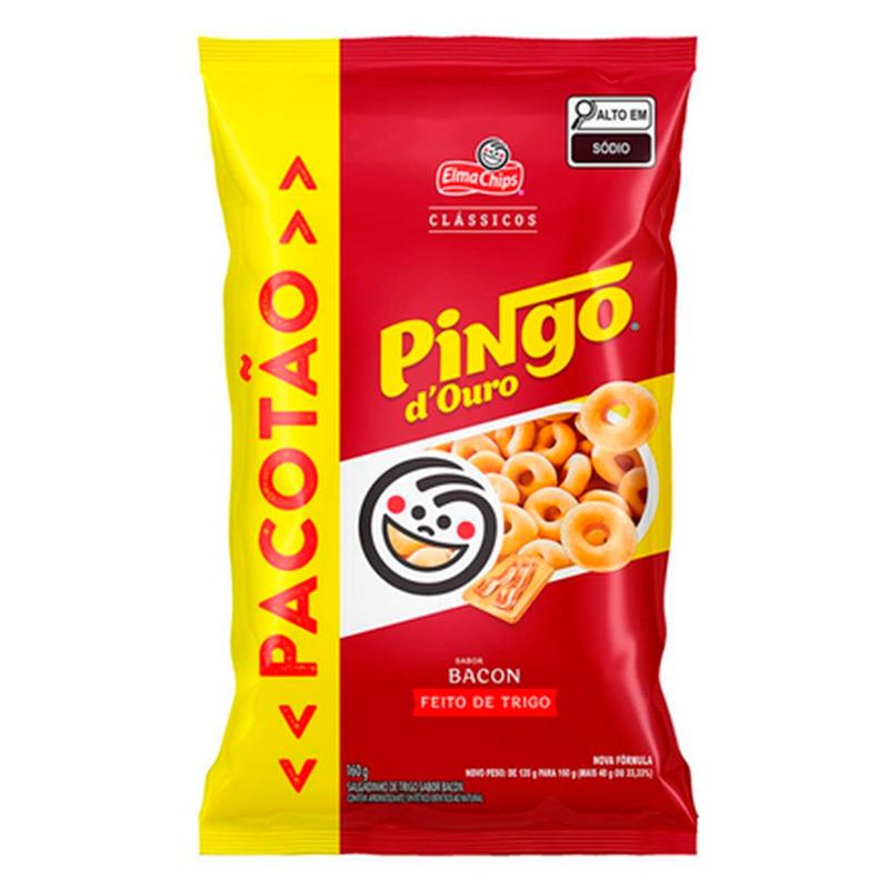 Salgadinho-Pingo-Douro-Bacon-160g---Elma-Chips