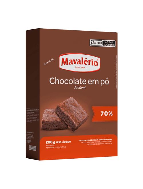 Chocolate em Pó 70% de Cacau 200g - Mavalério