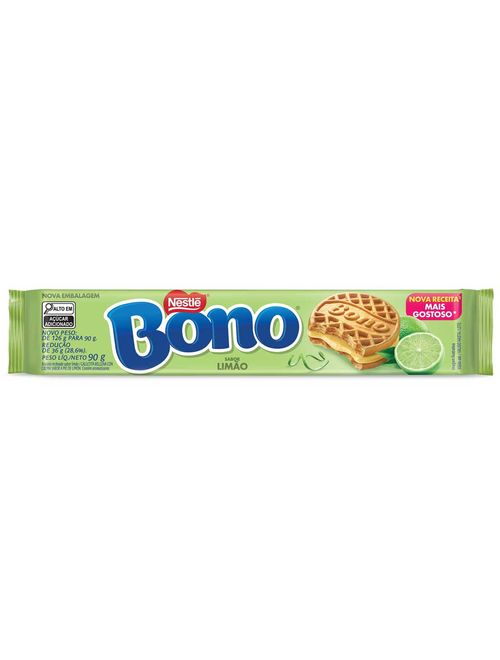 Biscoito Recheado Bono Limão 90g - Nestlé