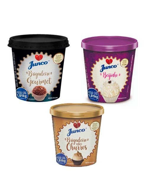 Kit Junco Pronto - Brigadeiro Gourmet + Beijinho + Churros 1,01kg