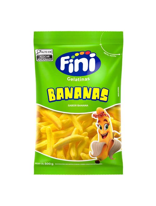 Bala de Gelatina Bananas 500g - Fini