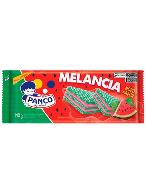 Biscoito Wafer Recheado Melancia 140g - Panco