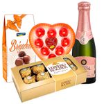 Kit-Namorados---Ferrero-Rocher---Espumante---Trufa---Bombom