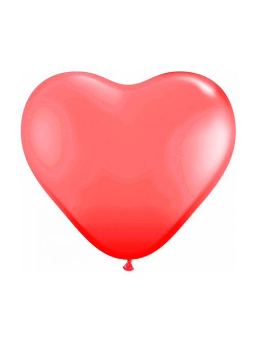 Balão Coração Vermelho Tamanho 6 c/50 - Pic Pic