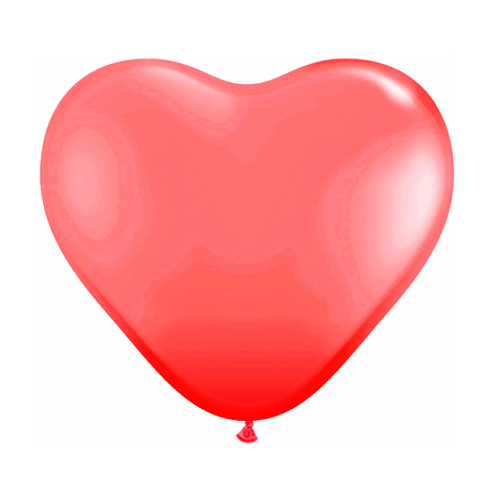 Balao Liso 6 Coracao Vermelho C-50 Pic Pic