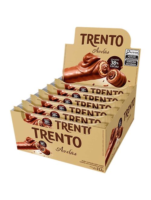 Chocolate Trento Recheio Avelã c/16 - Peccin