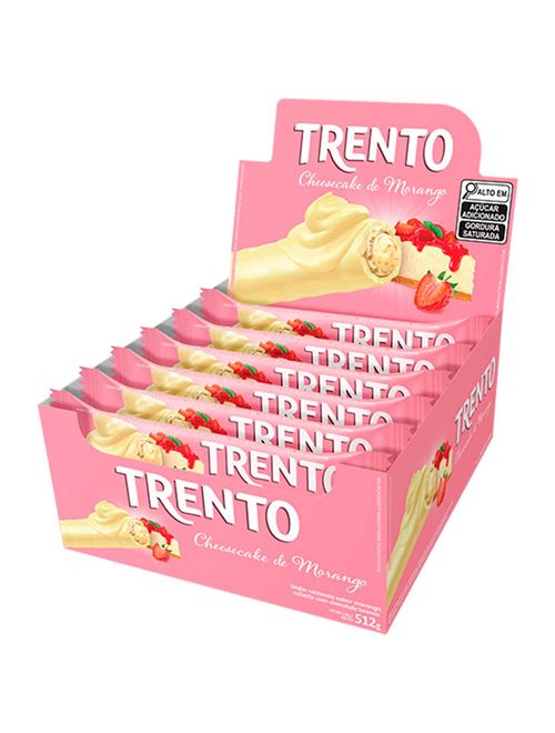 Chocolate Trento Cheesecake Morango c/16 - Peccin