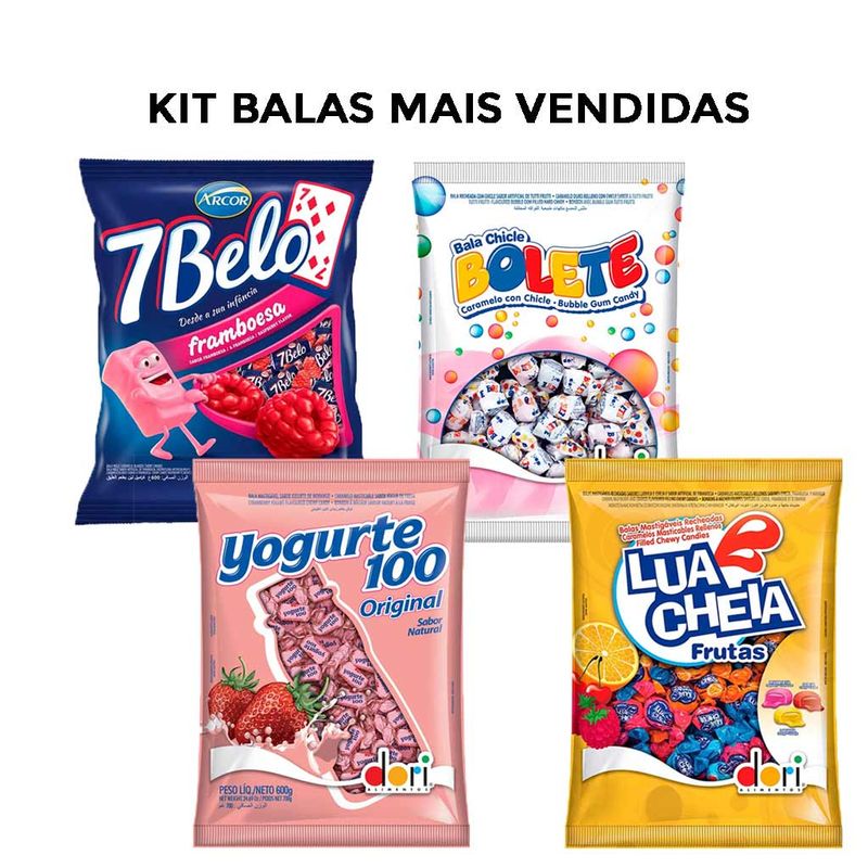 Kit-Festa-4-Balas-Mais-Vendidas---Yogurte-100-Bolete-7-Belo-e-Lua-Cheia