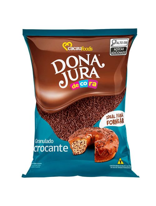Granulado Crocante Chocolate Dona Jura 1,005kg - Cacau Foods