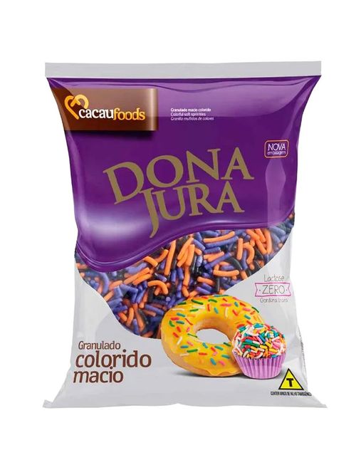 Granulado Colorido Macio Halloween Dona Jura 500g - Cacau Foods