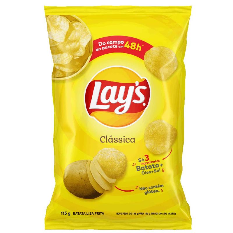 Batata-Lays-Classica-115g---Elma-Chips