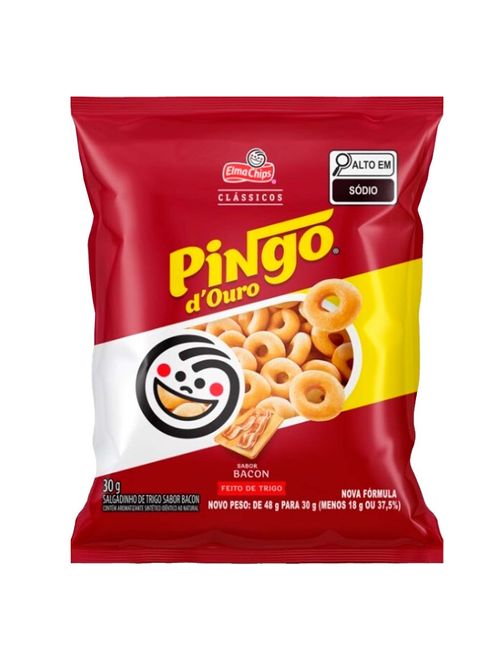 Salgadinho Pingo Douro Bacon 30g - Elma Chips