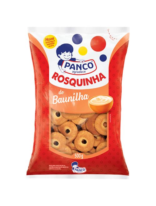 Biscoito Rosquinha Baunilha 500g - Panco
