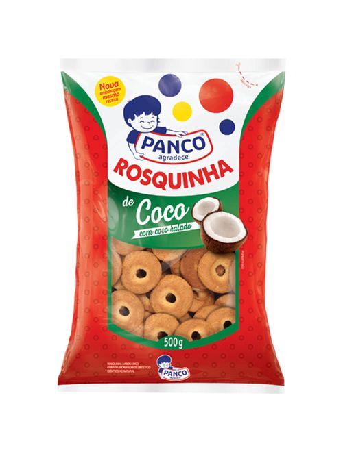 Biscoito Rosquinha de Coco 500g - Panco