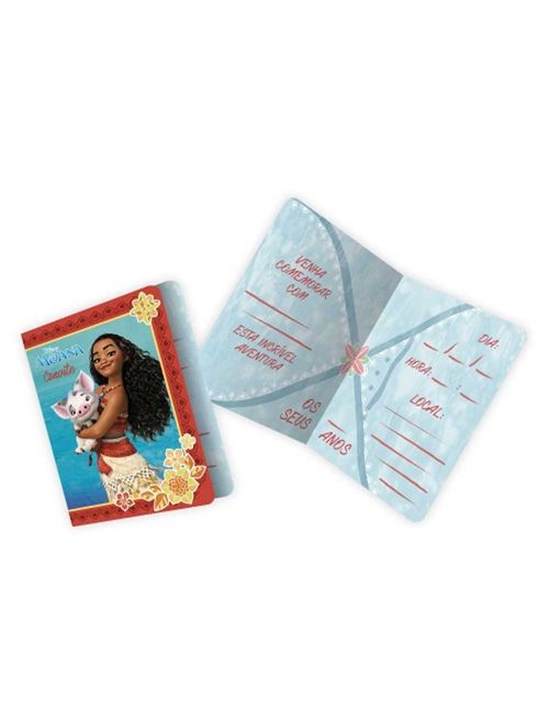 Moana Convite c/12 - Regina