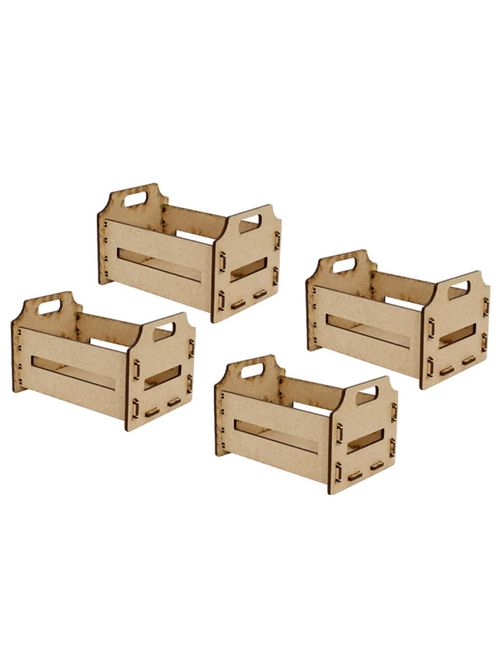 Mini Caixote MDF 8,5cm c/4 - Produfest