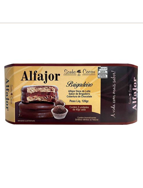 Alfajor Brigadeiro c/3 - O Sonho do Cacau