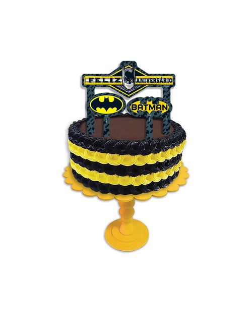 Batman Geek Topper de Bolo c/3 peças - Festcolor