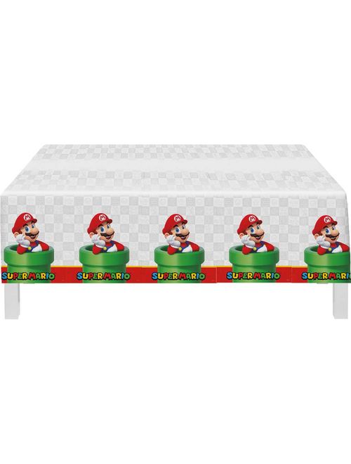 Super Mario Toalha Plástica Retangular 1,20x1,80m Unidade - Festcolor