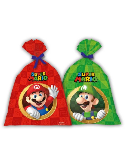 Super Mario Sacola Surpresa Plástica c/8 - Festcolor