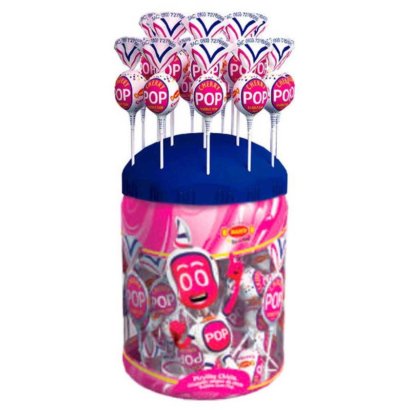 Pirulito-Cherry-Pop-Cereja-Recheio-Chiclete-Expositor-c-100---Sams