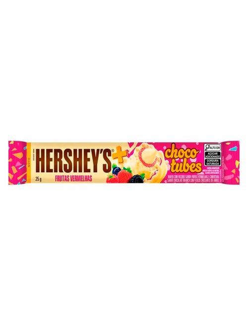Chocotubes Frutas Vermelhas 25g c/15 - Hersheys