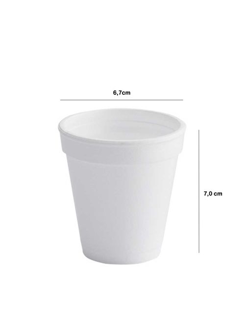 Copo de Isopor Térmico 118ml c/20 - Darnel