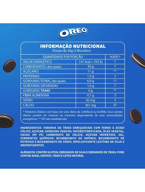 Biscoito Recheado Oreo Original 90g - Mondelez