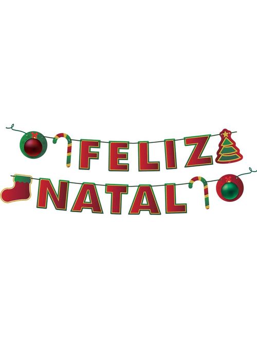 Natal Faixa Decorativa Unidade - Festcolor