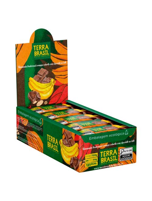 Bananada Coberta com Chocolate c/24 - Terra Brasil