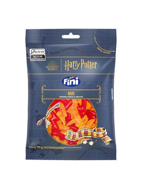 Bala de Gelatina Harry Potter Raio Cereja e Abacaxi 70g - Fini
