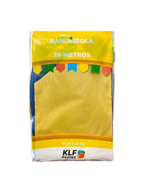 Bandeirola Plástica Colorida 20 Metros - KLF
