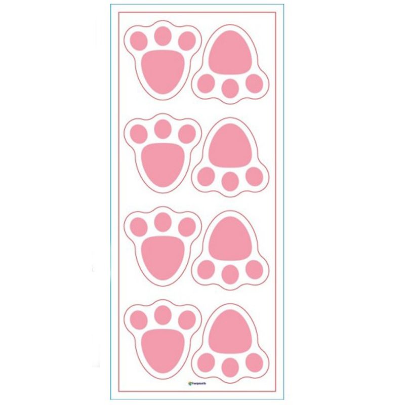 Adesivos-Pegada-Coelho-Rosa-c-24---Festplastik
