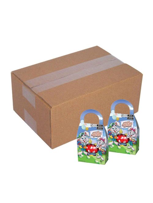 Kit Cestinha Páscoa com Ovo de Chocolate Ao Leite 40g c/12 - Montevérgine