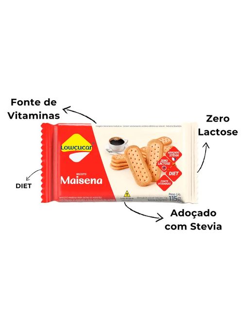Biscoito Diet Maisena 115g - Lowçúcar