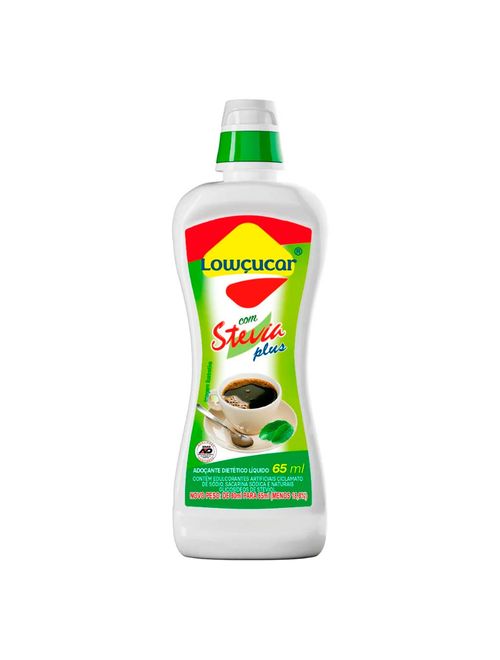 Adoçante Líquido Plus com Stevia 65ml - Lowçúcar