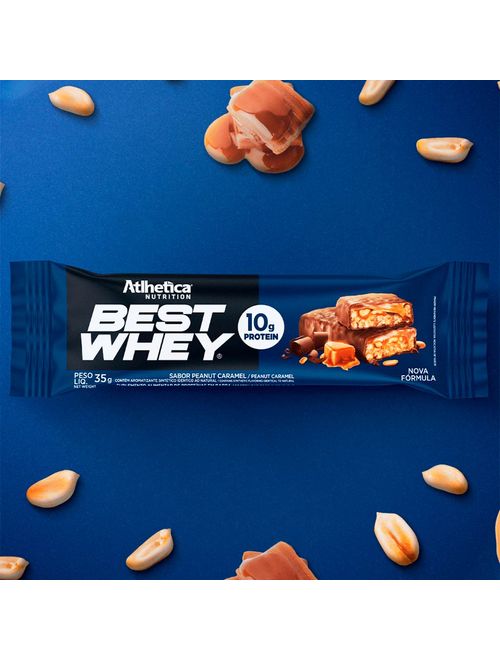 Best Whey Barra de Proteina Peanut Caramel 35g - Atlhetica Nutrition